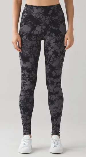 Lululemon Wunder Under Pant (Hi-Rise) Shibori Black Dark Carbon Size 4 thumbnail 1