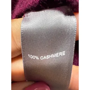 Marled 100% Cashmere Sweater Women M Cold Shoulder Twist Pullover Purple‎ V-Neck thumbnail 4