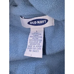 VINTAGE Old Navy Vest Womens Large Full Zip Nylon Shell Fleece thumbnail 7