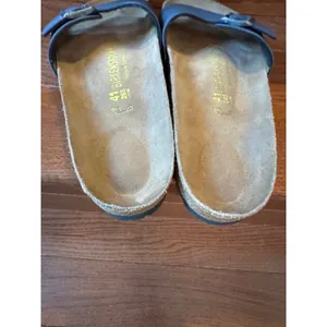 Birkenstock Madrid Metallic Blue Gray Slide Sandals Women 41 L10 M8 thumbnail 4
