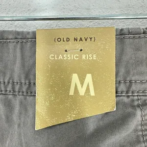 Vintage Y2K 2007 Classic Rise Old Navy Wide Leg Grey‎ Chino Pant Drawsting Hem thumbnail 11