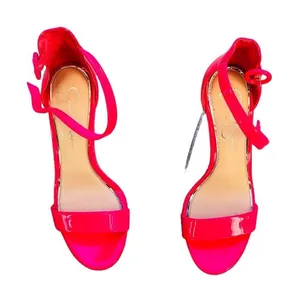 Jessica Simpson Women's Hot Pink Strappy Sandals Size 8 Ultra High Heel thumbnail 1