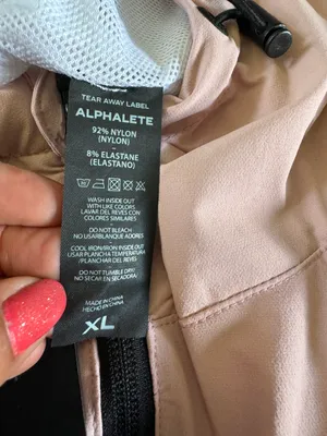 Alphalete Women’s EXP Tech Windbreaker- Himalayan Pink, Size XL thumbnail 8