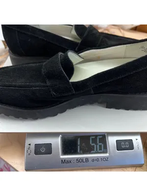 Franco Sarto Carol Black Suede Leather Chunky Sole Loafers Size 7.5 thumbnail 10