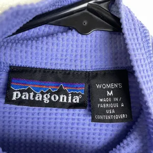 Vtg Patagonia R1 Stretch Top Medium Womens Iolite Mulberry Half Zip Outdoors USA thumbnail 7