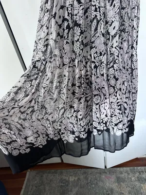 By Anthropologie Squareneck Smocked Midi Dress NWOT Size M thumbnail 6