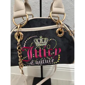 Juicy Couture Dreamy Juicy Satchel in Black Liquorice Rhinesones NEW thumbnail 3