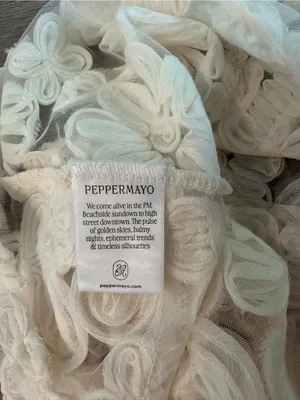 NWT Peppermayo Candace Mini Dress in Ivory, Size 4 thumbnail 5