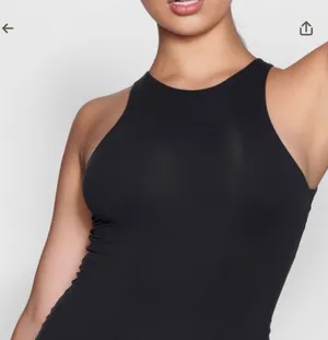 SKIMS NWT Fits Everybody High Neck Bodysuit M Onyx thumbnail 1