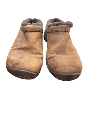 Merrell wms brown leather wool lined moc clogs shoes sz 8.5 SKU 10-091 thumbnail 10