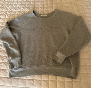 Project Social T Heather Gray Fleece Crewneck Sweatshirt thumbnail 1