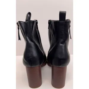 White Mountain Ankle Boots Size‎ 9.5 Black Square Toe Block Heel Side Zip NEW thumbnail 7