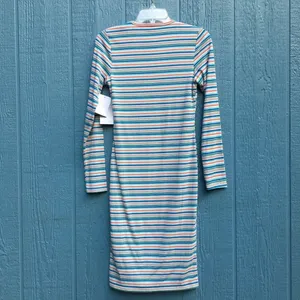 NWT Velvet Torch LA Striped Long Sleeve Dress M v6x thumbnail 2