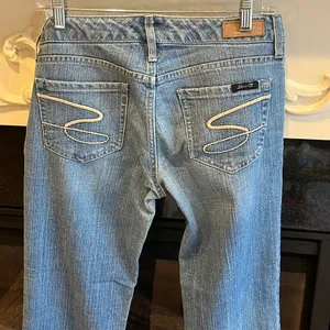 Comfy!  Jeans Flare Seven7 Womens 28 Denim thumbnail 8