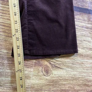 RAG & BONE 10 Inch Crop Flare Burgundy Suede Like Pants Size 28 Made In USA thumbnail 10