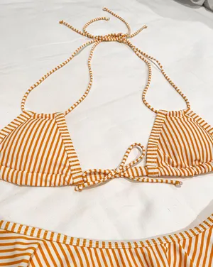 Striped Bikini Set Orange thumbnail 5