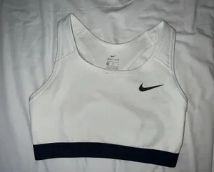 White Sports Bra thumbnail 1