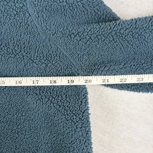 Abercrombie Fitch Sherpa Fleece Hoodie Kids 15/16 Blue Embroidered Winter Casual thumbnail 6