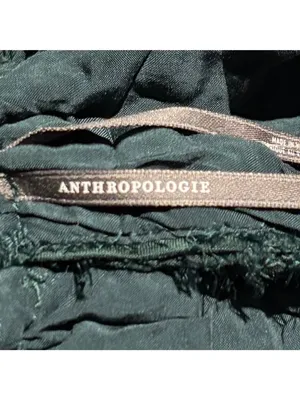 Anthropologie The Somerset Shine Mini Halter Dress In Dark Green Size M thumbnail 5