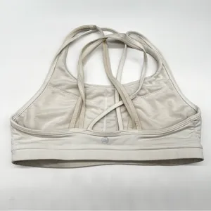 lululemon athletica White Sports Bra with Peloton Spell Out-Size 8 thumbnail 3