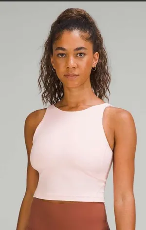 lululemon athletica Cropped High-Neck Tank - Pale Pink thumbnail 1