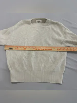 Aritzia Wilfred‎ White Knit Sweater Medium thumbnail 4