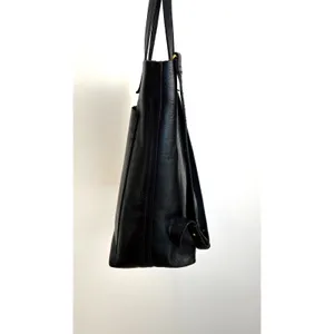 Madewell Transport Tote Black Leather Bag thumbnail 6
