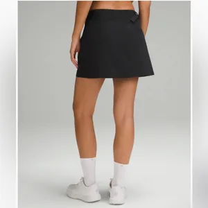 Lululemon NWT Wrap-Front Mid-Rise Golf Skirt / BLACK thumbnail 3