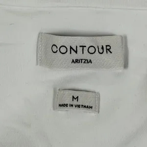 Aritzia Contour Ruched Sleeveless Top White High Neck‎ 115232 Womens Medium thumbnail 2