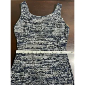 Emerald‎ Sundae Navy Silver Metallic Shimmer Bodycon Mini Dress Small thumbnail 7