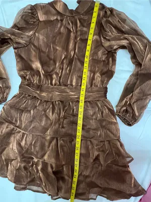 Lulus Ideal Behavior Metallic Tiered Mini Dress thumbnail 11