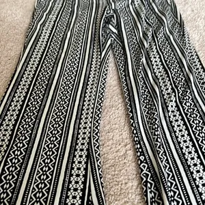 Express Rayon Hi-Rise Flare Pants thumbnail 2
