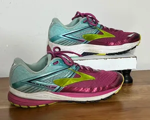 Brooks Ravenna 8 Womens Running Shoes Pink Teal‎ Green 1202381B622 Size 8.5 thumbnail 1