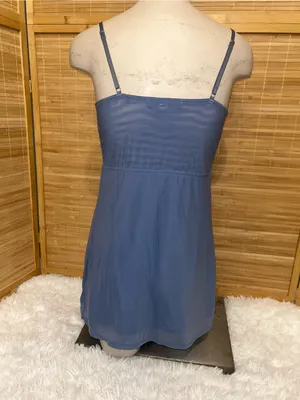Urban Outfitters blue corset mini dress featuring a bustier-style top woman’s M thumbnail 5