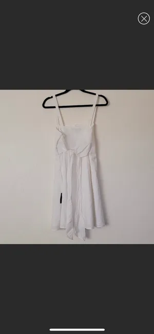 Lulus NWT  Louetta White Button-Down Mini Dress -L thumbnail 6