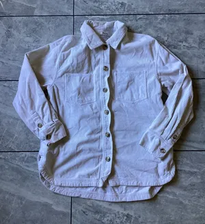 Madewell White Corduroy Shirt Jacket NG882 Womens M Cotton Shacket Button Up thumbnail 1