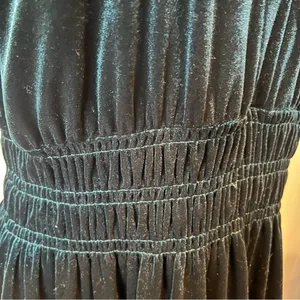 NWT Elegant Velvet velour tiered maxi Dress short sleeve xl(16-18) thumbnail 6