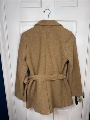 J. Crew Wrap blazer-jacket in Italian boiled wool Tan W2445 Sz 2 thumbnail 11