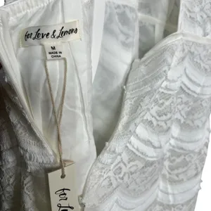 For Love and Lemons Mimi Mini White Lace Dress Size Medium NWT thumbnail 7