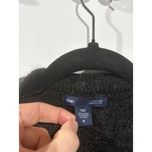 Gap Womens‎ Alpaca Wool Blend Cardigan Charcoal Grey 4 Pocket Button Sweater M thumbnail 5