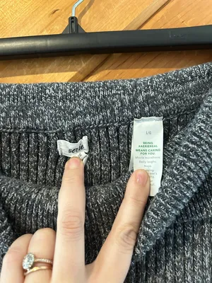 Aerie ribbed Late Night fold over flared knit pants in marled gray thumbnail 5