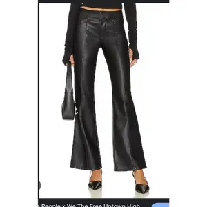 We The Free Glow Up Faux Leather Pant Black Size 12 thumbnail 2