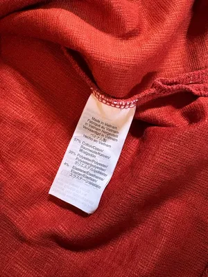 J. Crew Textured V Neck 3/4 Sleeve Shirt Womens Size M Stretch Red/Orange Preppy thumbnail 7