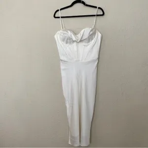 House of CB Myrna Ivory‎ Corset Slip Dress white NWOT Size L thumbnail 5