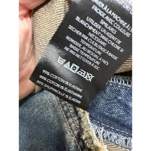 BDG Urban Outfitters‎ Straight Leg Jeans 34W Raw Waist Y2K Vintage Wash thumbnail 8