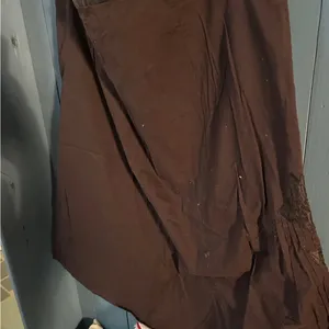 Calvin Klein Dark Brown/Burgundy A-Line Embroidered Skirt | Women’s Sz 12 thumbnail 5