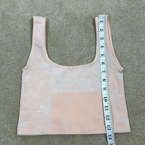 Free People Movement Pink Cropped Tank Top Sporty Athletic Women Size XS thumbnail 4