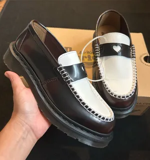 DR MARTENS Penton Heart leather loafers slip on shoes women’s 7 new thumbnail 1