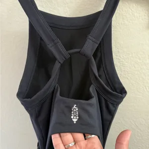 Free people movement Womens XS Righteous Runsie Romper Black Athletic thumbnail 2