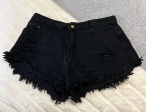 Amazon Black Denim Shorts thumbnail 1